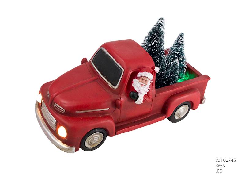LED Samochód dekoracyjny ze światłami led / LED XMAS Santa Truck 23100745 8712442160076
