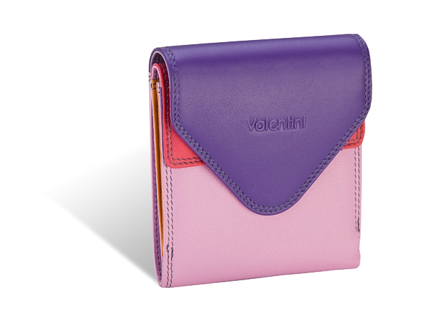VALENTINI PORTFEL DAMSKI SKÓRZANY 01-123-417K-10 PURPLE/HAZE