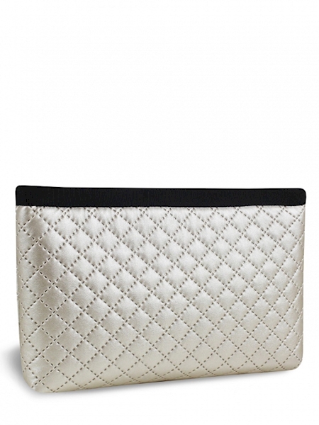 GOSHICO KOSMETYCZKA 1478 FLOWERBAG PERŁOWO-CZARNA