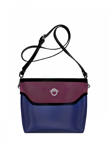 TORBA 2258 LISTONOSZKA FLOWERBAG GRANAT-FIOLET