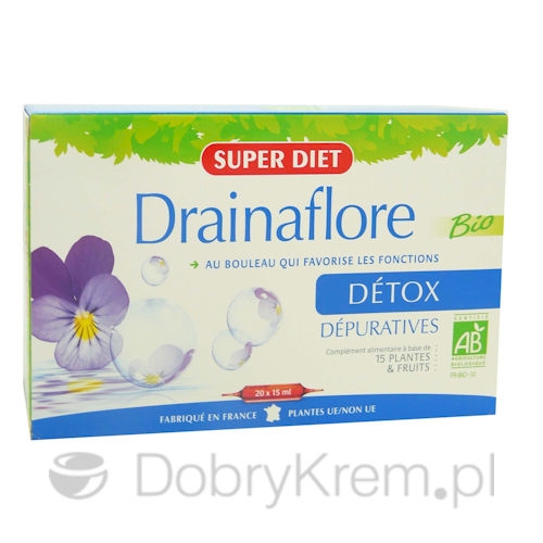 SUPER DIET Drainaflore Detox suplement 20 x 15 ml