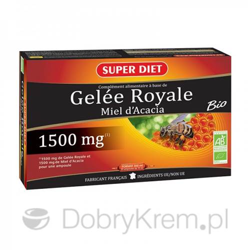 SUPER DIET Królewskie Mleczko Pszczele 20 x 15 ml