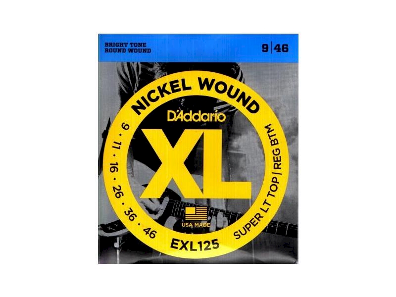Struny D'Addario EXL125 009-046 elektryk