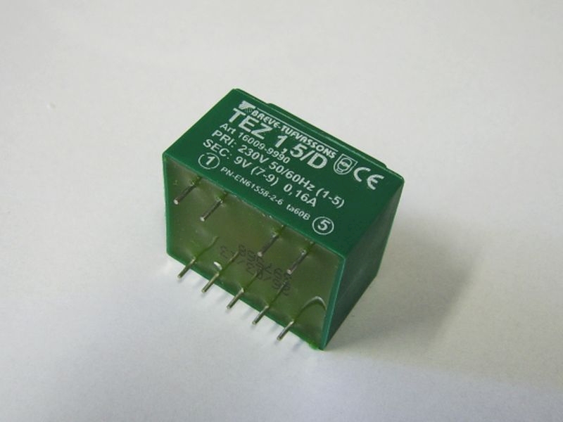 Transformator TEZ 1,5/D 230/9V 0,16A