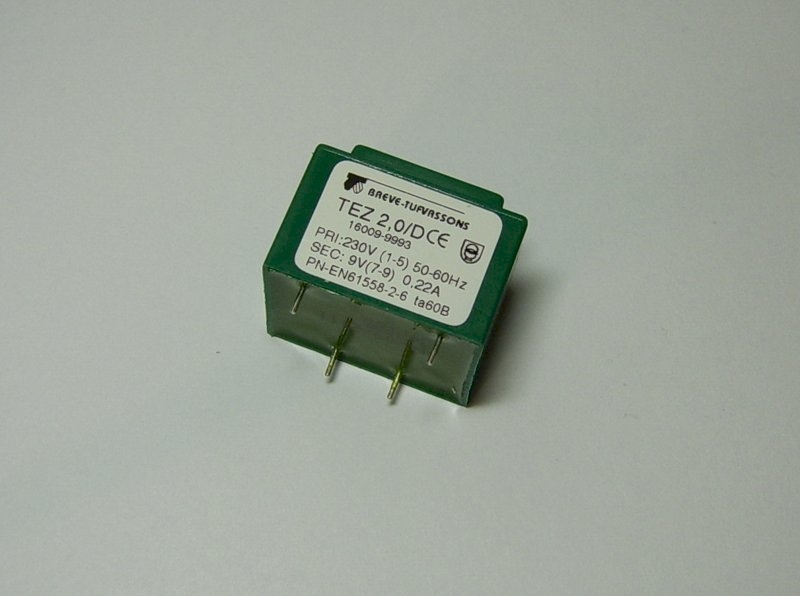 Transformator TEZ 2.0/D 230/9V 0,22A