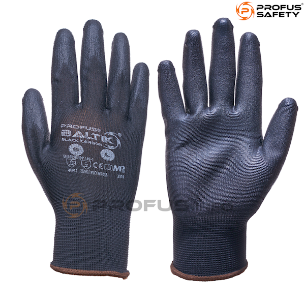 RĘKAWICA NYL. BALTIK KARBON ESD BLACK 6