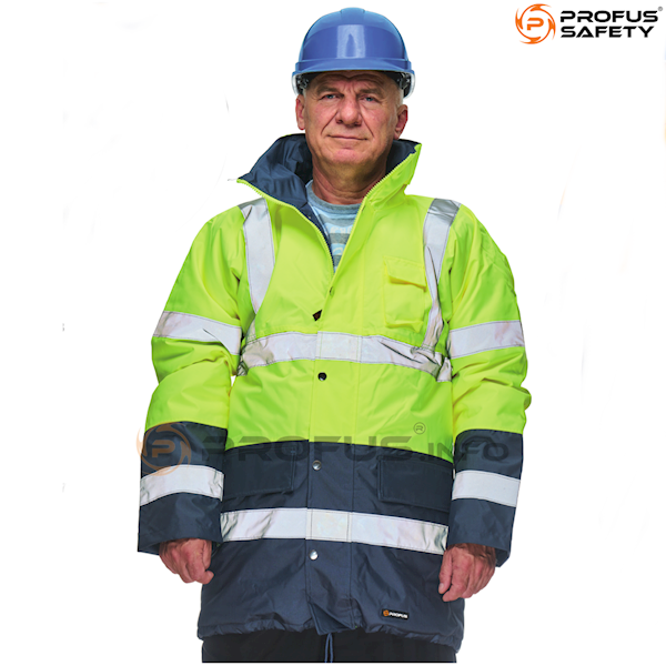 KURTKA ROB. OSTRZ. BLIZAR żółta hi-viz XXL