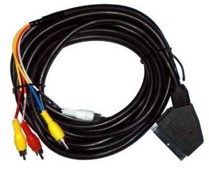 Kabel Euro wtyk - 4RCA wtyk 1,2m