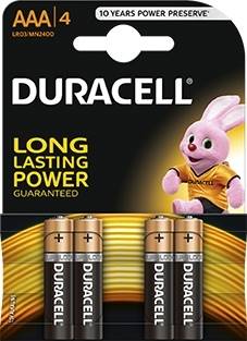 Baterie alkaliczne Duracell Duralock LR03 AAA 4szt