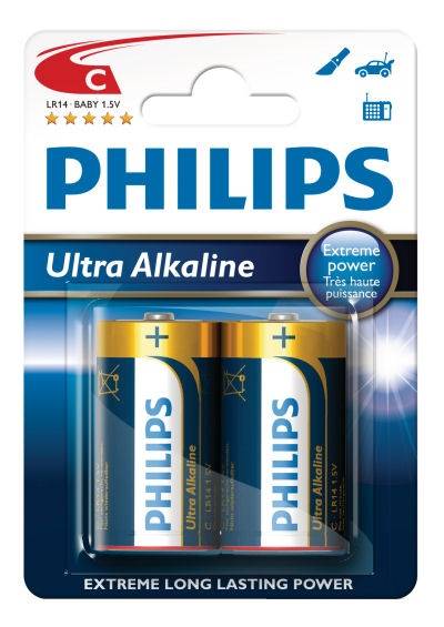 Bateria LR14 Philips ultra alkaline
