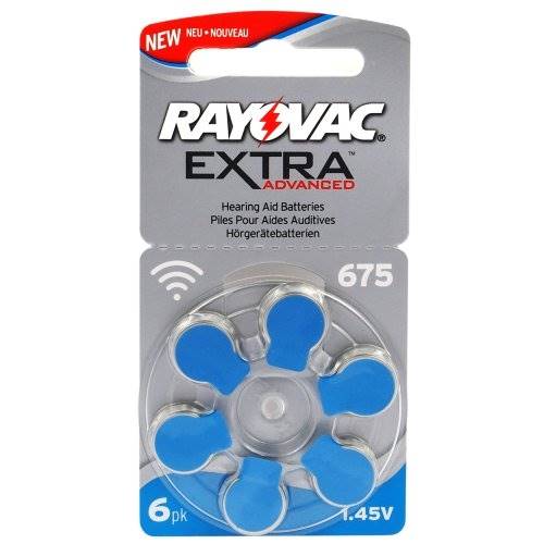 Bateria do aparatu słuchowego 675 6BL RAYOVAC