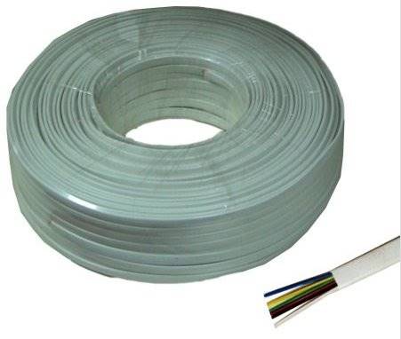 Kabel telefoniczny 6c biały