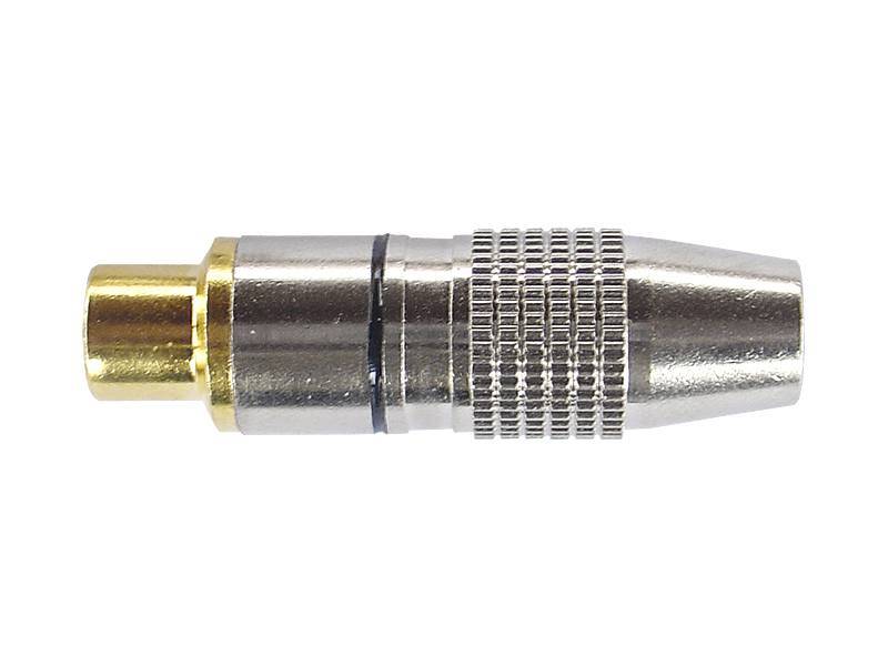 Gniazdo RCA złote metal na kabel QK 0016