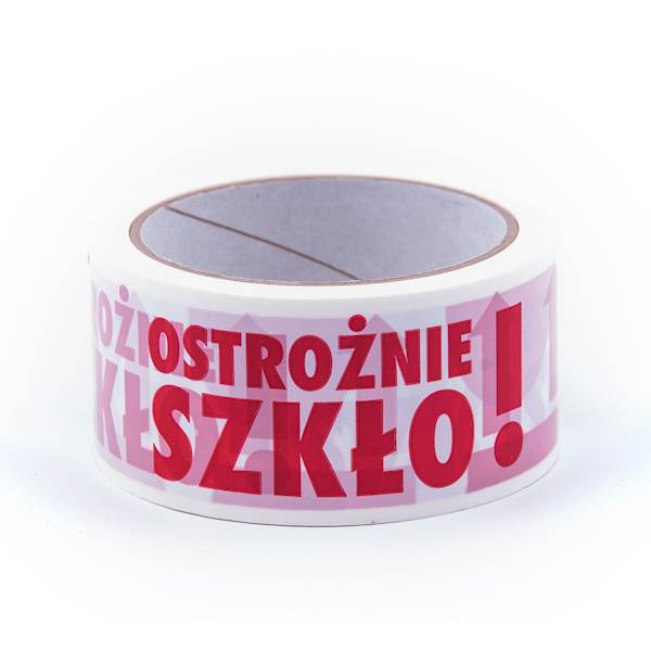 Taśma Pakowa 48x60 "OSTROŻNIE SZKŁO"
