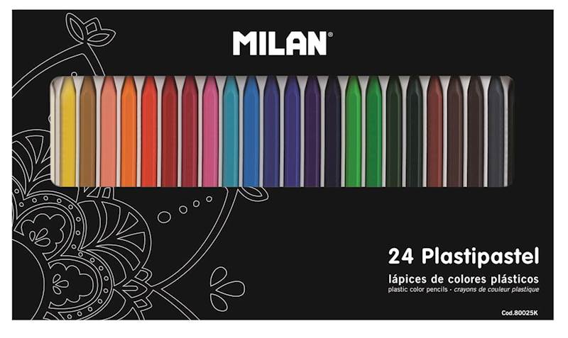 Kredki woskowe PLASTIPASTEL 24 kolory Milan