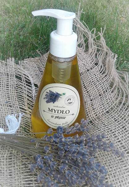 NATURALNE MYDŁO W PŁYNIE - lawendowe pola