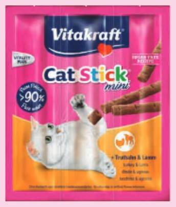 VITAKRAFT CAT STICK MINI 3szt INDYK/JAGNIĘCINA