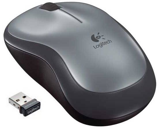 MYSZ LOGITECH M185 WIRELESS MINI SZARA