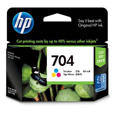 TUSZ DO HP 704 KOLOR ORYGINALNY