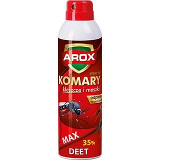 AROX KLESZCZE MESZKI spray DEET MAX 250ml
